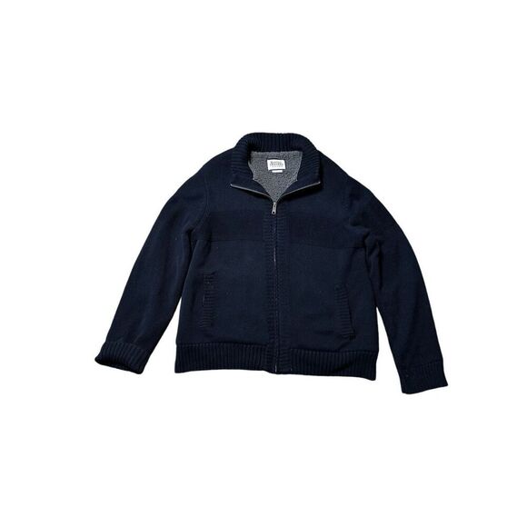 Boston Traders Jacket Men’s Large Sherpa Lined Cable Knit Zip Up Farm Coat - Picture 11 of 11